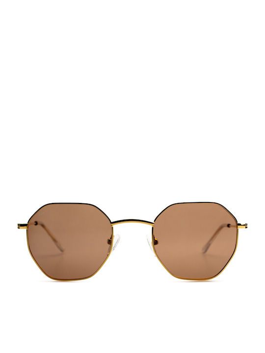 Meller Endo Unisex Sonnenbrille mit Metall Gestell Gold Kakao EN-GOLDKAKAO