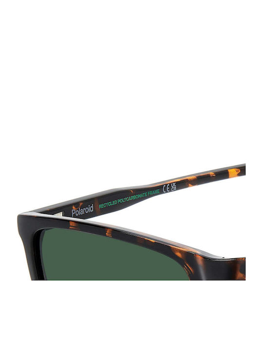 Polaroid Bărbătești Ochelari de soare cu Maro Tortoise Cadru și Verde Lentilă PLD4180/S 086/UC