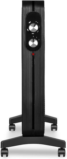 Rohnson Θερμοπομπός Δαπέδου 2000W Mica Μαύρος