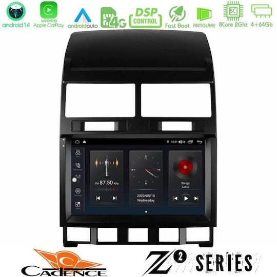 Bizzar Ηχοσύστημα Αυτοκινήτου για Volkswagen Touareg 2002 – 2010 (Bluetooth/USB/WiFi/GPS/Apple-Carplay/Android-Auto) με Οθόνη Αφής 9"