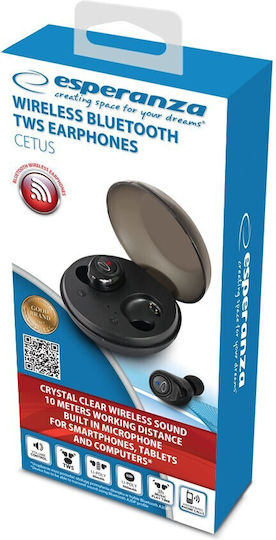 Esperanza EH229K In-ear Bluetooth Handsfree Earphones with Charging Case Black