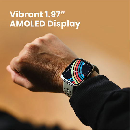 Amazfit Bip 6 46мм Водоустойчив Смартчасовник с Пулсомер (Червен)