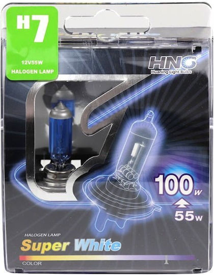 Lamps Car & Motorcycle H4 HNG Xenon 5500K Cold White 12V 55W 2pcs