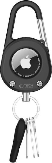 Tech-Protect Slidelock Carabiner Θήκη Μπρελόκ για AirTag σε Μαύρο χρώμα