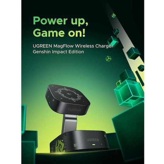 Ugreen Ασύρματος Φορτιστής (Qi Pad) 15W Μαύρος