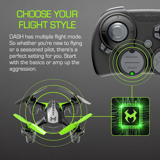 Sky Viper Dash Nano Dron Copii Mini fără Cameră