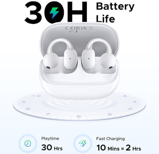 Ugreen HiTune S6 In-ear Bluetooth Handsfree Ακουστικά Λευκά