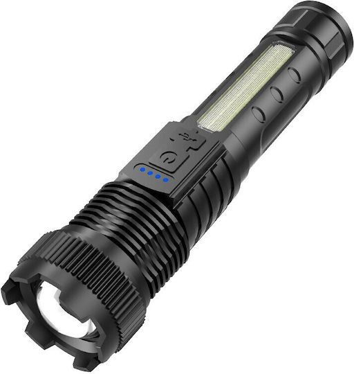 Lumină de lucru și de sit, cu baterie Lanternă Frontală LED IP44 cu Luminozitate Maximă 500lm Negru
