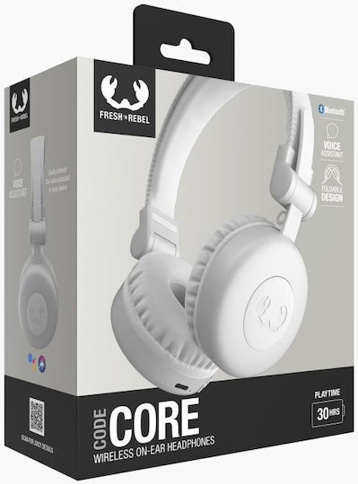 Fresh 'n Rebel 9781975375189 Ασύρματα Bluetooth On Ear Ακουστικά Λευκά