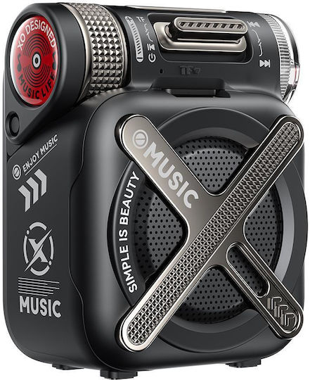 XO F72 Mecha Bluetooth Speaker 5W with Battery Life up to 12 hours Black