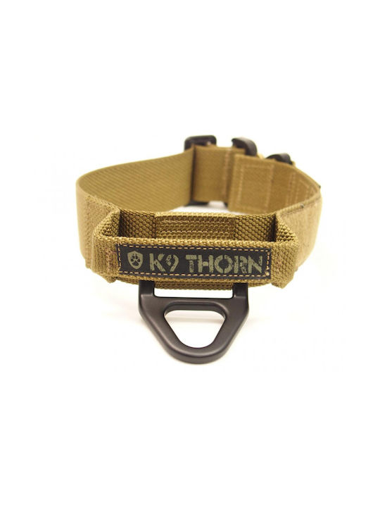 K9 Thorn Ошийник За Куче Bravo 45mm Дръжка Метално Закопчаване Cobra Кафяв Coyote Large 40-55cm