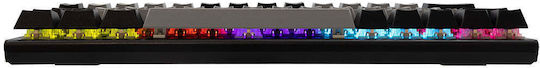 White Shark WAKIZASHI 2 Gaming Mechanical Keyboard 60% with Custom Red switches and RGB lighting (English US) Grey/Black