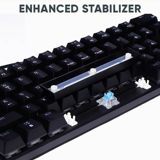 Armaggeddon MKA-1C Core Gaming Μηχανικό Πληκτρολόγιο με Custom Red διακόπτες και Φωτιζόμενα πλήκτρα (Αγγλικό US)