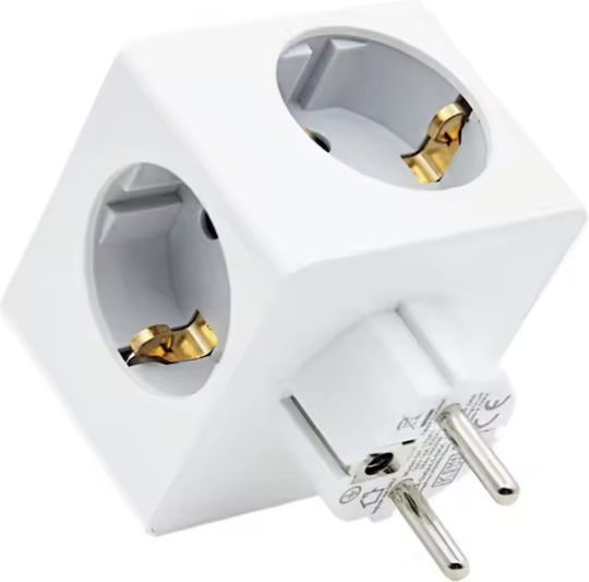 Smart PowerCube 6 Prize cu 2 USB-A și USB-C Gri
