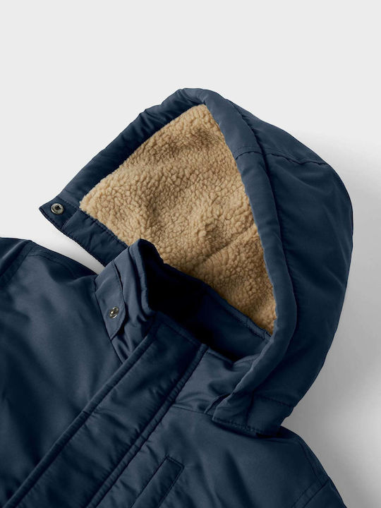 Kids' Parka with Lining & Hood Blue
