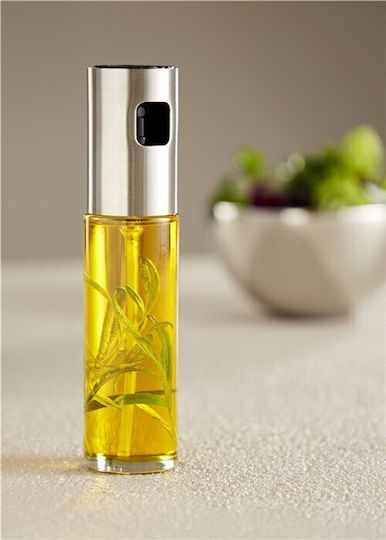 Σπρει Λαδιου Γυαλινο Inox 100ml 17,5cm Schou 75577 Made In Denmark