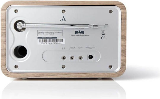 Argon Audio Radio 2I MK2 Επιτραπέζιο Ραδιόφωνο Ρεύματος DAB+ με Bluetooth Oak