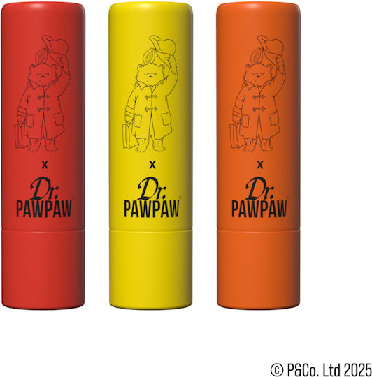 Set 3 Balsamuri de Buze Paddington Paddington Picnic Treats Aromă de Dulceață de Portocale + Balsam Original + Dulceață de Căpșuni Dr.pawpaw 3 X 4 G