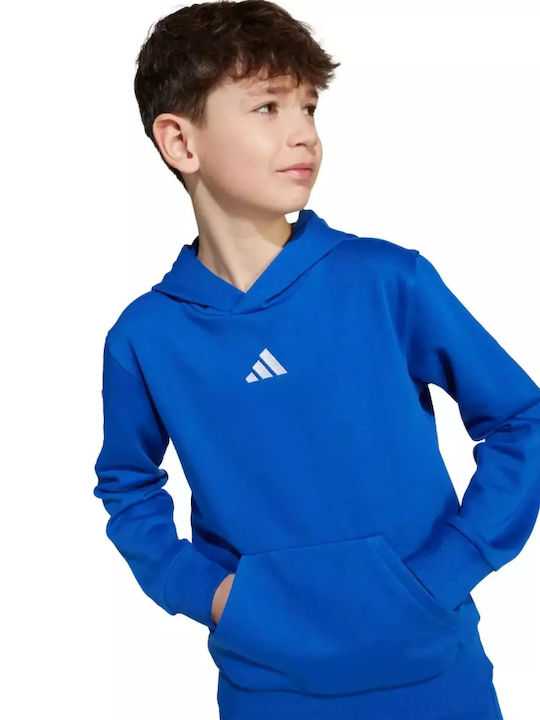 Kids Sweatshirt with Hood and Pockets Blue