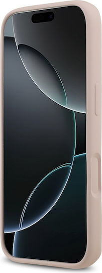 Guess Silicone Big 4g Script Umschlag Rückseite Silikon Rosa (iPhone 17 Pro)