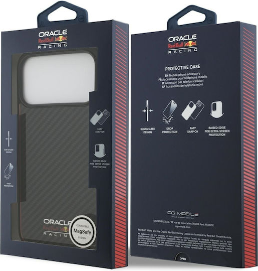 Red Bull Back Cover Aramid Fiber / Plastic / Silicone Black (iPhone 17 Pro Max)