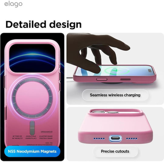 Elago Back Cover Σιλικόνης / Πλαστικό Ροζ (iPhone 17 Pro)