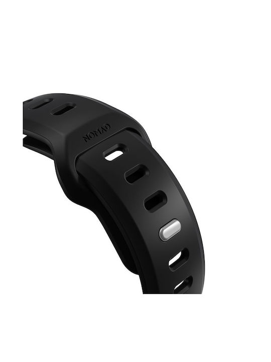 Nomad Λουράκι Σιλικόνης με Pin Μαύρο (Apple Watch 44/45/46mm/Ultra 49mm)