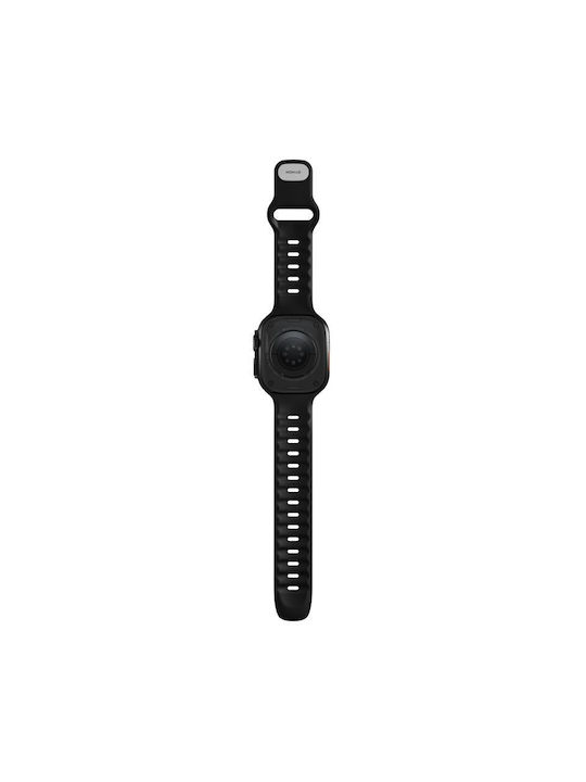 Nomad Λουράκι Σιλικόνης με Pin Μαύρο (Apple Watch 44/45/46mm/Ultra 49mm)