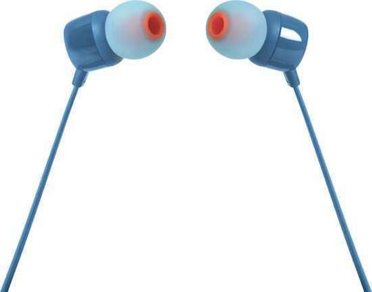 JBL T110e In-ear Handsfree Headphones with Connector 3.5mm Blue
