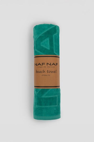 Naf Naf Beach Towel Petrol Blue 170x90cm.