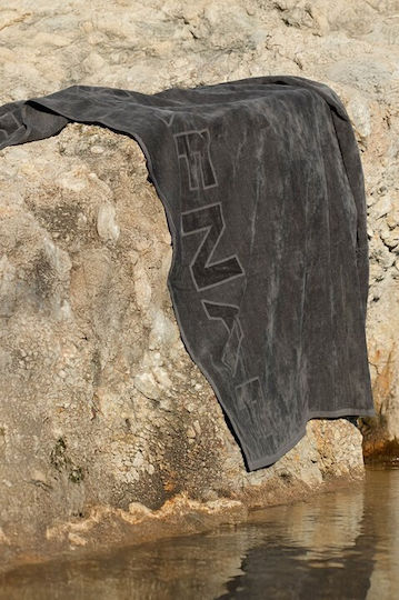 Naf Naf Πετσέτα Θαλάσσης Γκρι 170x90εκ.