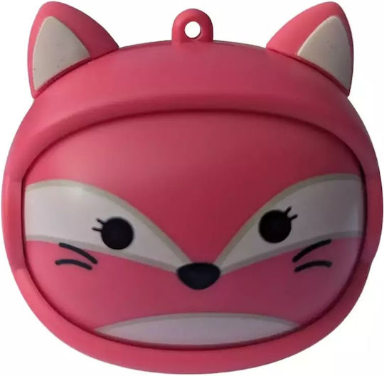 Lazerbuilt Squishmallows In-ear Bluetooth Handsfree Earphones with Charging Case Fifi the Fox