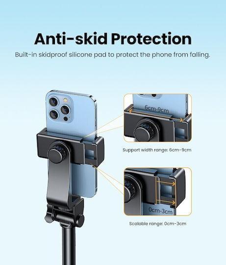 Ugreen Lp377 Selfie Stick Cell Phone Tripod Black