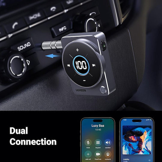 Bluetooth Адаптер За Аукс Жак Ugreen Cm724 35003 Сив
