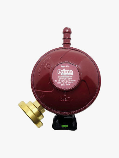 Coral Gas Prime Gas Regulator with Manometer Red