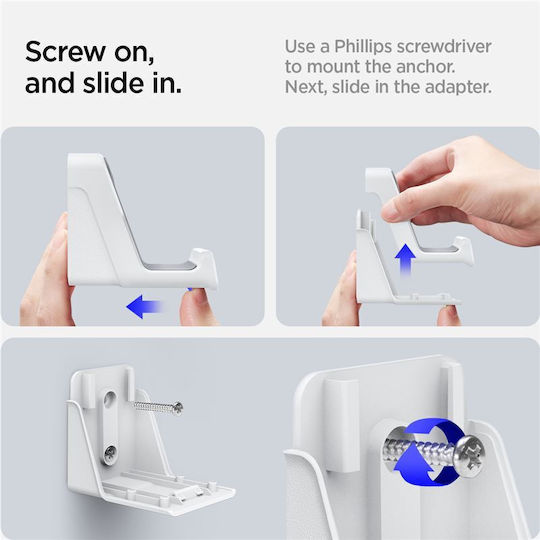 Поставка За Стена Spigen Mount 2 Броя Бял Playstation Xbox Nintendo Switch Pro Контролери