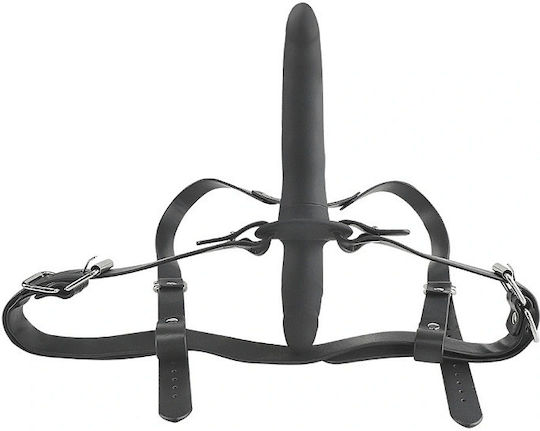 Smd Twix Banger Double Strap-on Dildo Remote Adjustable Harness Anal & G-spot Stimulation & Multi-speed Vibrations Black