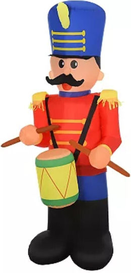 Inflatable Plastic Christmas Nutcracker Multicolour
