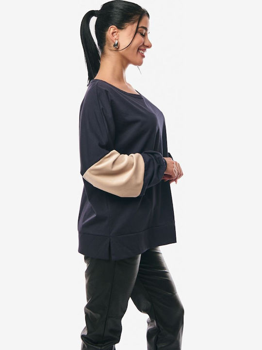 Women's Blouse Cotton Blue