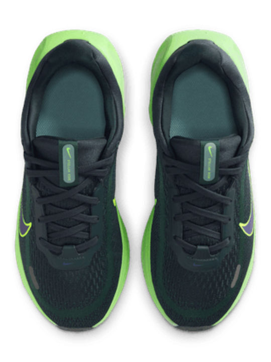 Stellar Ride Kids Sports Shoes Running with Laces Green