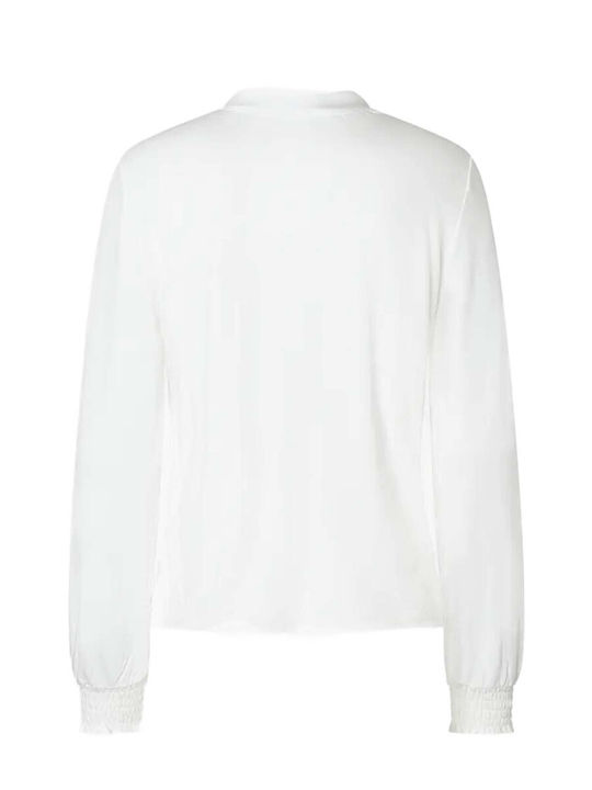 Bluza Damă Cu Decolteu În V Albă