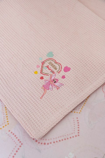 Naf Naf Blanket Cot Waffle Orange