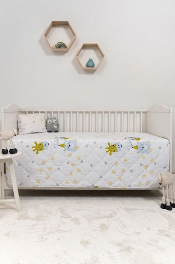 Naf Naf Little Zoo 301 Бяло Детско Одеяло Подредба Naf Naf Little Zoo 301 Бяло Детско Одеяло Подредба