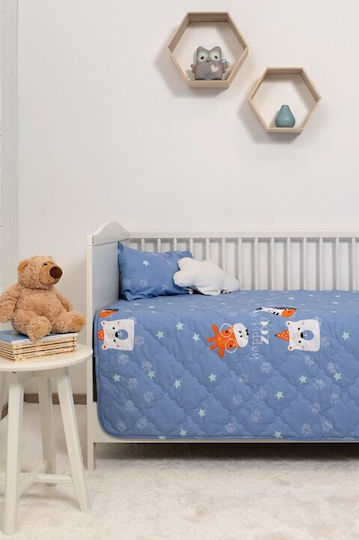 Naf Naf Little Zoo 301 Blue Baby Quilts Set