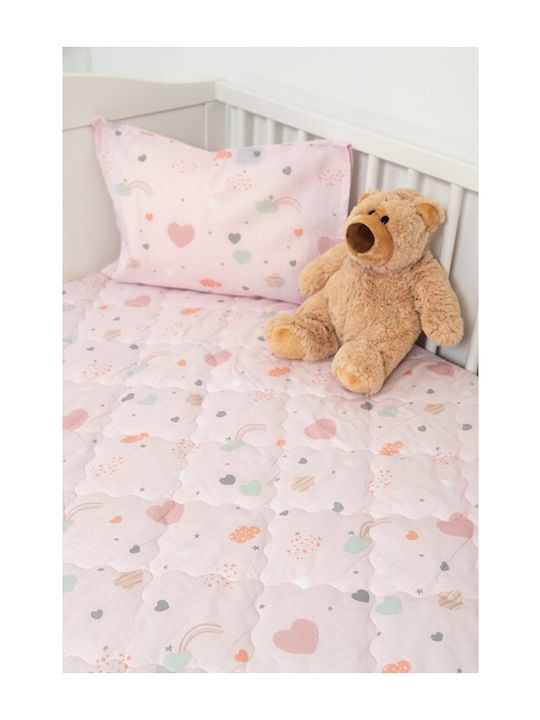 Naf Naf Little Hearts 302 Pink Κουβερλί Κουβερλί Σετ