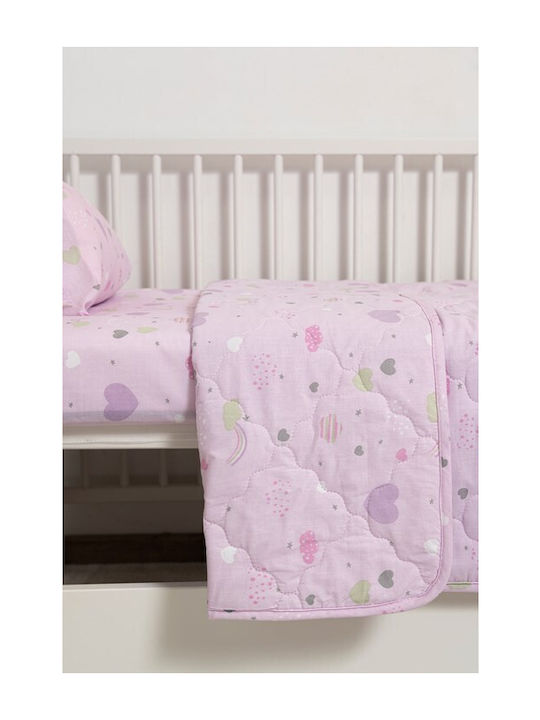 Naf Naf Little Hearts 302 Lilac Baby Quilts Set