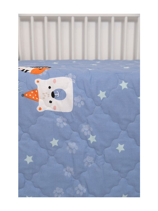 Naf Naf Little Zoo 301 Blue Κουβερλί Κουβερλί Σετ
