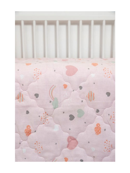 Naf Naf Little Hearts 302 Pink Κουβερλί Κουβερλί Σετ