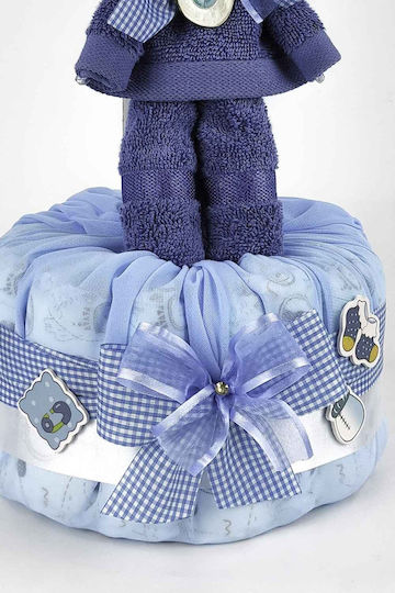 Dama Koupa Χειροποίητο Diaper Cake από Ξύλο για Αγόρι