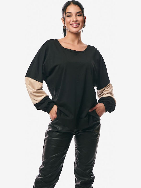 Women's Blouse Cotton Black